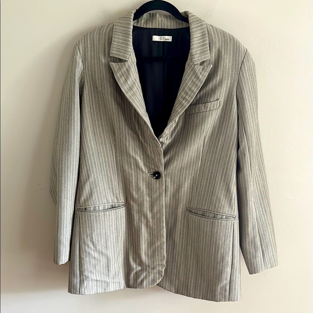 CO • oversized striped blazer- 100% wool - Picture 2 of 7